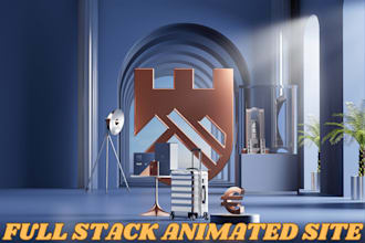 build custom full stack 3d interactive animated website in gsap, threejs, react