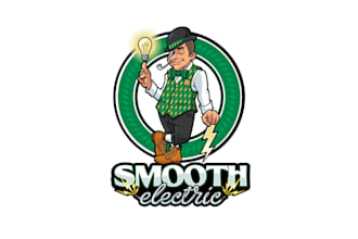 design mascot electrical company logo