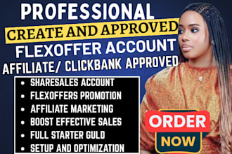 create and approved flexoffers affiliate, merchant account, flexoffers promotion