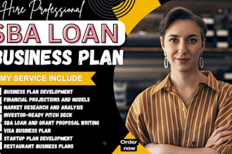write sba business plan investor loan approval visa grant 7a 504 seed startup