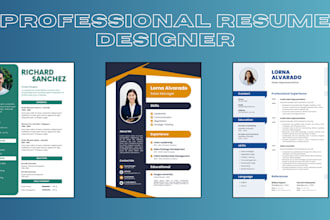design professional resume or CV