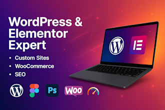 build lightning fast wordpress, woocommerce business sites, elementor pro