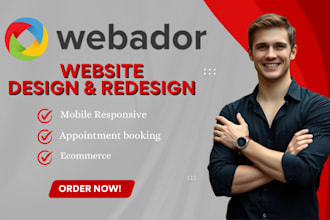 do webador website redesign webador design