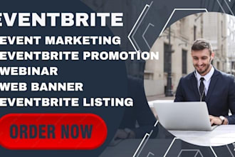 handle your event marketing, promotion, and webinar promotions, eventbrite