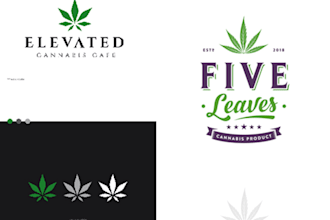 do custom cannabis weed logo design