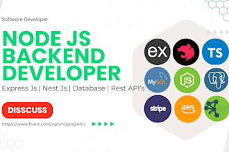 do backend with nest js node js express js mongodb mysql sqa