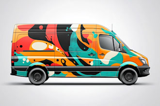 create attractive car wrap design, vehicle wrap design