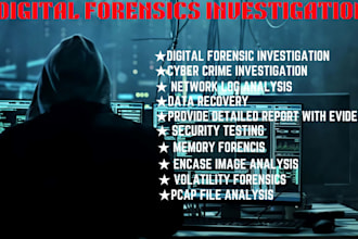 do digital forensics, data recovery,  analysis, investigation