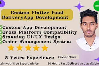 develop high quality ios and android food delivery apps using flutter