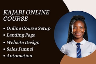 design  kajabi website, kajabi landing page, online course, kajabi funnel