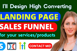 build systeme high ticket landing page or sales funnel on systeme io