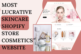 design skincare website skinacre shopify store cosmetics website salon website
