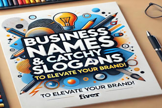 delivery 5 different and catchy names for your company