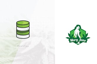 make a minimalist cbd and weed logo design