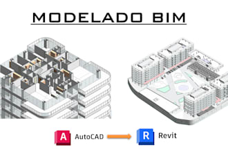 do a 2 and 3d model using revit and bim methodology