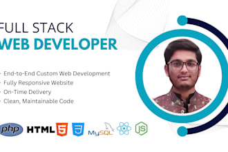 develop a responsive website with react js PHP and mysql