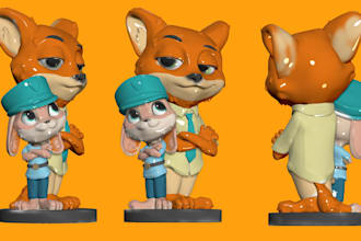 create cute 3d print model