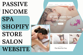 design 7figure spa website spa shopify store salon website  salon shopify store
