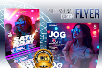 design a stunning club party flyer, dj event, concert or festival flyer