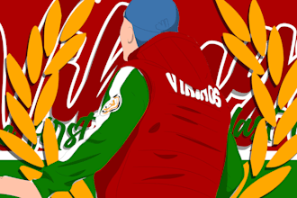 draw football supporters, hooligans, ultras logo, banner and flag