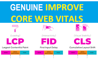 improve genuine core web vitals cls lcp fcp tbt inp si metric