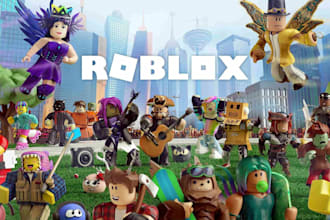 create a complete roblox game, roblox simulator game, tycoon, roblox development