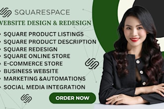 build squarespace website design fix square online store square website design