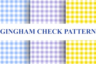 design gingham check seamless pattern for textile, fabric
