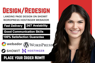 rebuild clone transfer or fix webador hostinger wordpress showit website design