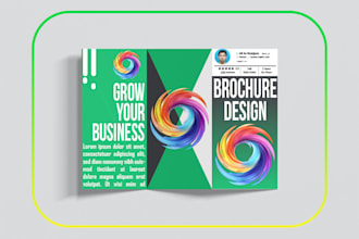 design a professional trifold brochure for your business