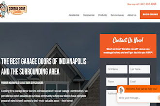 garage door landing page locksmith garage door website home security website