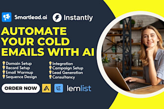 setup cold email outreach structure on instantly ai, smartlead ai
