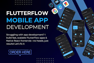 do react front end, flutter flow mobile app development flutterflow chat app