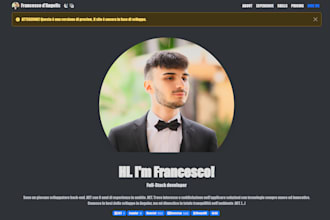 develop a website with custom UI, web API and database