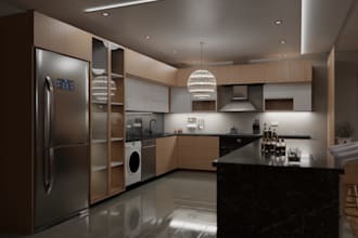 create stuning 3d kitchen designs and renderings for your dream space