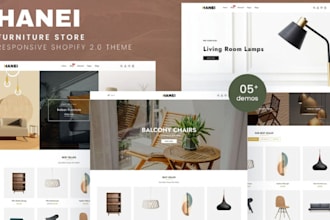 build highly profitable furniture website shopify store home decoration website