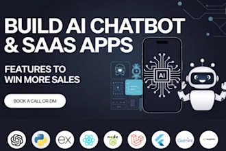 develop chatbot website app ai saas on dialogflow manychat uchat openai chatgpt
