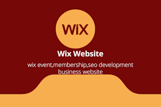 design a responsive wix event,membership,seo development business website