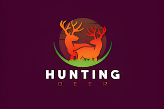 design vintage outdoor deer hunting logo for your business