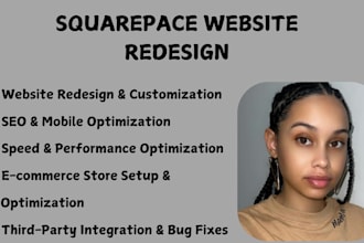 build squarespace website, design or development squarespace website