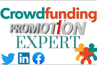create promote crowdfunding gofundme kickstarter indiegogo fundraising campaign