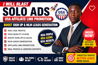 do USA solo ads campaign MLM lead affiliate link promotion