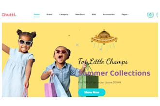 design baby clothing shopify store kids clothing website fashion baby store