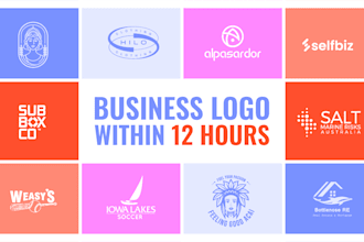 design an urgent, modern, minimal business logo with legal rights