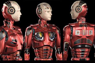 do 3d robot, transformer, 3d model, mech device,3d robotics design,concept model