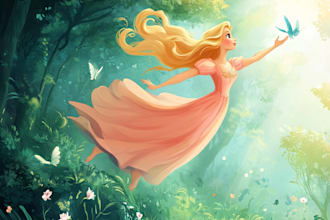 make a unique character in disney style