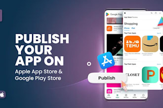 publish, upload both android and IOS app on my old console