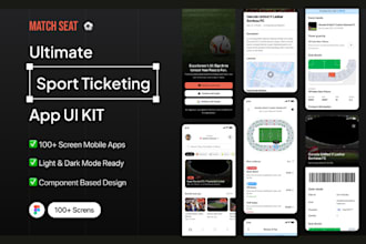 design ui ux sports ticket booking mobile apps