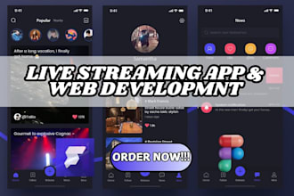 build live streaming app, dating app, messaging app, live video streaming app