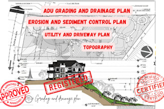 do adu grading drainage plan, erosion, sediment control and driveway permit plan